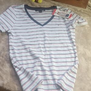 NWT Striped V-Neck T-Shirt